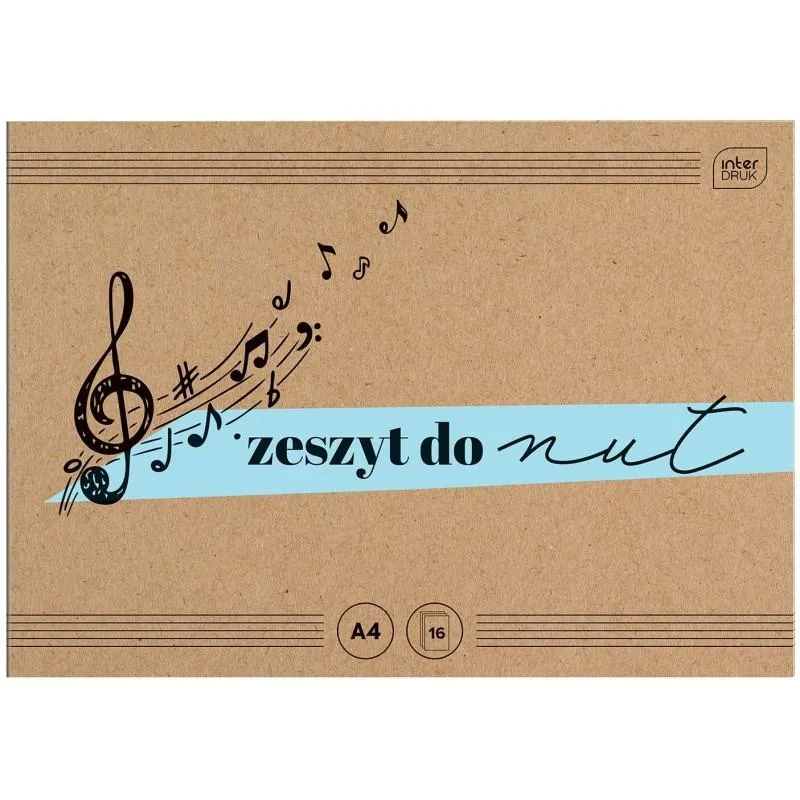 Organizacja przestrzeni w zeszycie do nut
