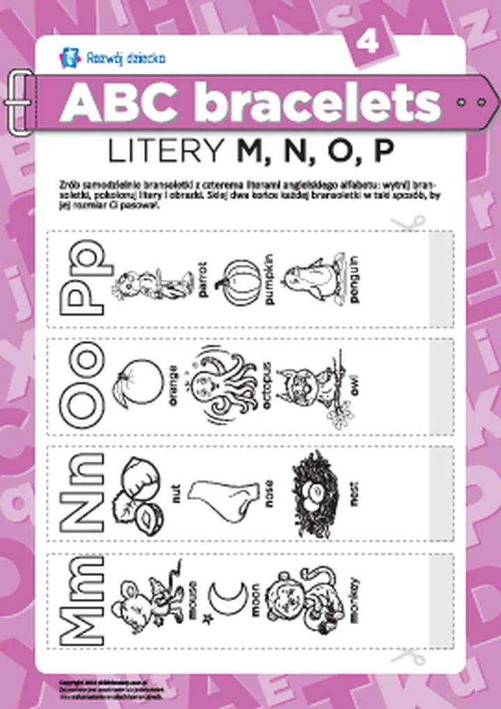 Zamiana nut na litery